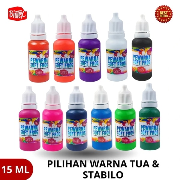 #BiotexPewarnaLateks #PewarnaLateksSoftFrog #BiotexSoftFrog #PewarnaLateks15ml #Biotex15ml #PewarnaLateksBiotex #SoftFrogPewarna #PewarnaLateksSoftFrog15ml #BiotexPewarna #LateksPewarnaBiotex