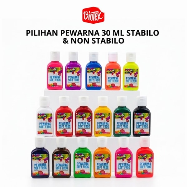 #BiotexPewarnaLateks #PewarnaLateksSoftFrog #BiotexSoftFrog #PewarnaLateks30ml #Biotex30ml #PewarnaLateksBiotex #SoftFrogPewarna #PewarnaLateksSoftFrog30ml #BiotexPewarna #LateksPewarnaBiotex