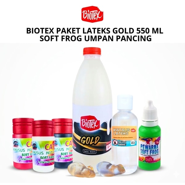 #BiotexGold #LateksMedium #SoftFrogDIY #UmpanPancingBuatan #KerajinanPancing #FishingCrafts #BahanPancing #KreativitasMancing #PancingDIY #HobiPancing #UmpanKreatif #PancingBerkualitas #CraftingSupplies #KualitasTerbaik #PancingMudah