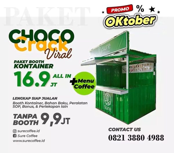 paket choco crack viral minuman coklat krek thailand 16 jutaan