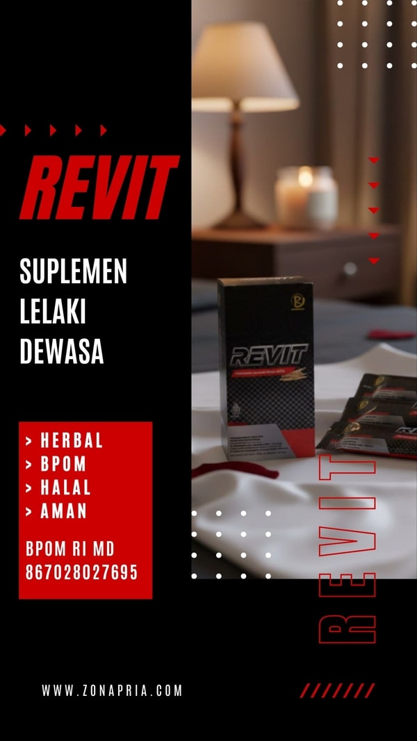 REVIT SUPLEMEN LELAKI DEWASA HERBAL BPOM HALAL AMAN BPOM RI MD 867028027695