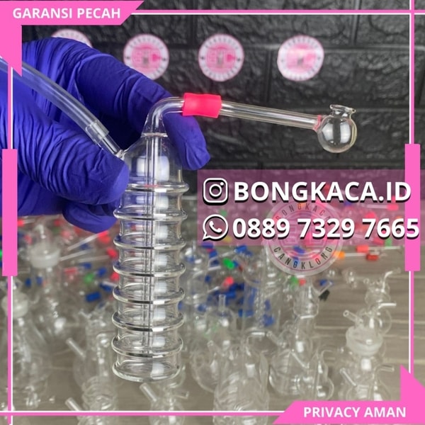 Bong Kaca Tabung Full Ulir