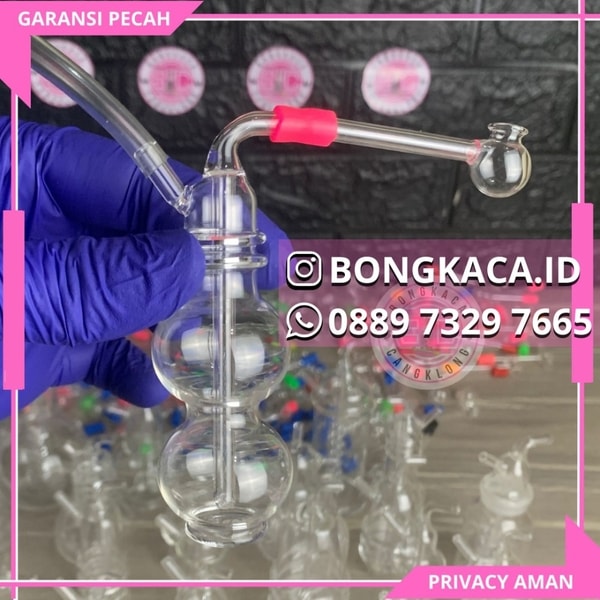 Bong Kaca Kendi Dua Kembung Dua Ulir