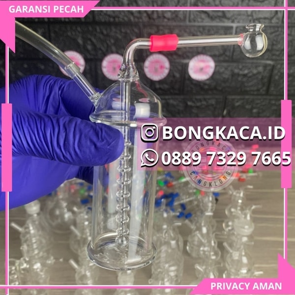 Bong Kaca Tabung Besar Pipa Filter Ulir