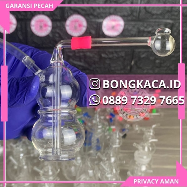 Bong Kaca Mini Dua Kendi Atas Bawah