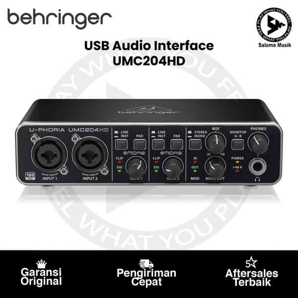 USB Audio Interface Behringer UMC204HD