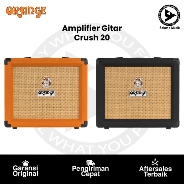 Amplifier Gitar ORANGE CRUSH 20 20W 1x8 Guitar Combo Amplifier Varian Warna
