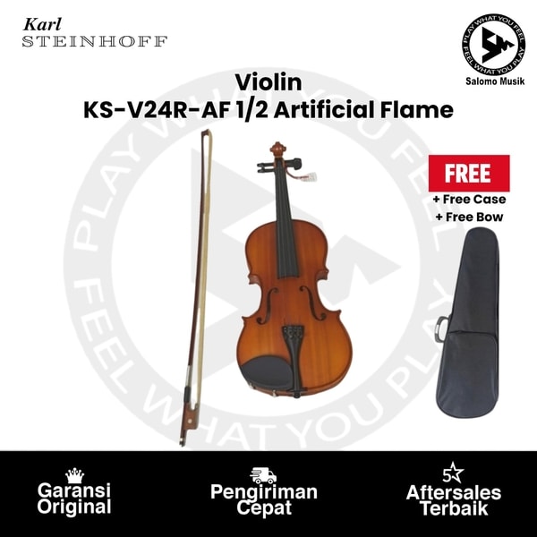 Violin Karl Steinhoff KS-V24R 1/2 Artificial Flame + Free Bow + Free Case