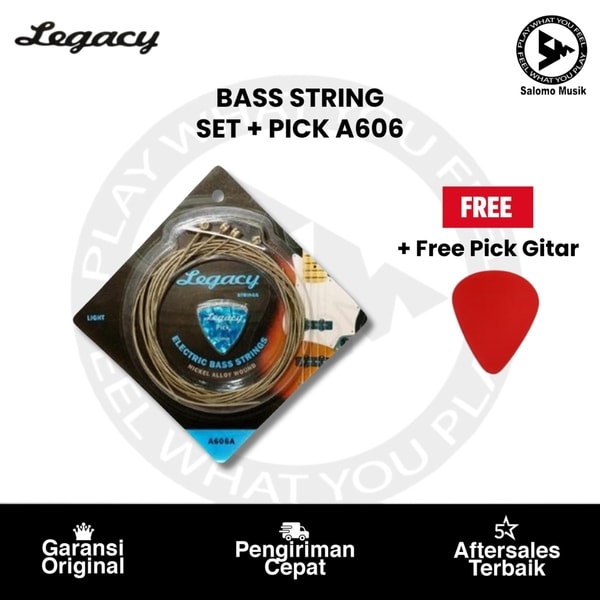 Senar Bass LEGACY SET A606 + Free Pick