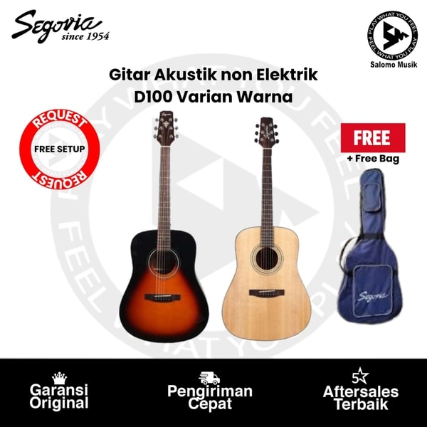 Gitar Akustik non Elektrik Segovia D100