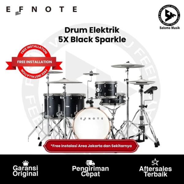 Drum Elektrik Efnote 5X Black Sparkle