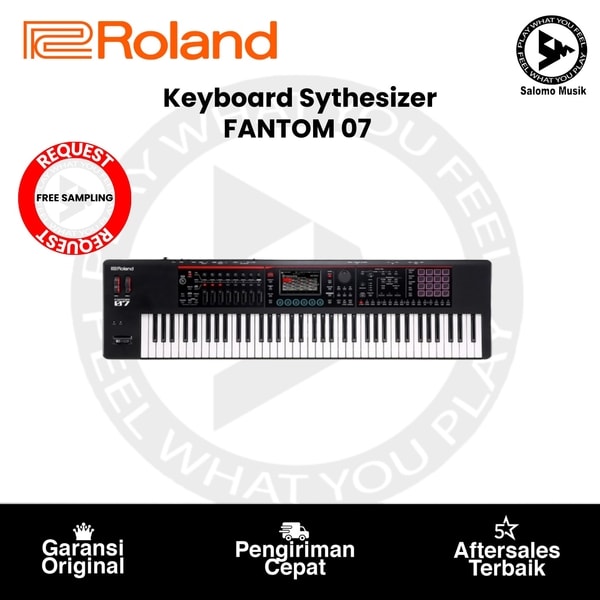 Keyboard Synthesizer Roland FANTOM 07 Music Workstation Keyboard Original