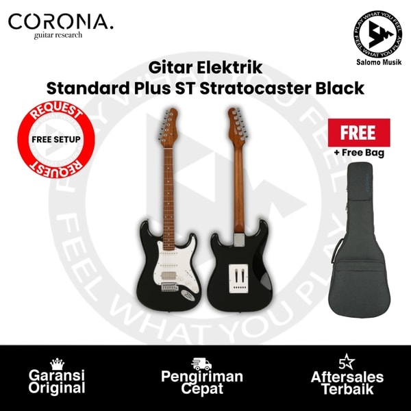 Gitar Elektrik Corona Standard Plus ST Strat Style Varian Warna