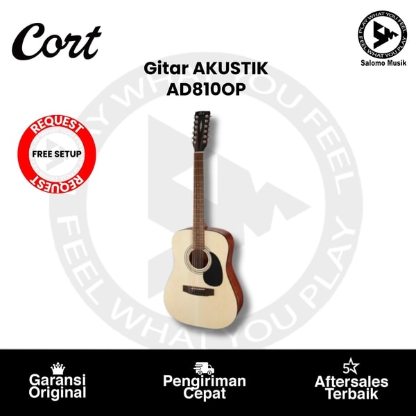 Gitar Akustik Cort AD810 OP 12 String Original