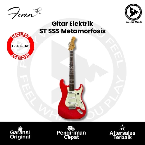 Gitar Elektrik Fena ST SSS Metamorfosis Varian Warna Original