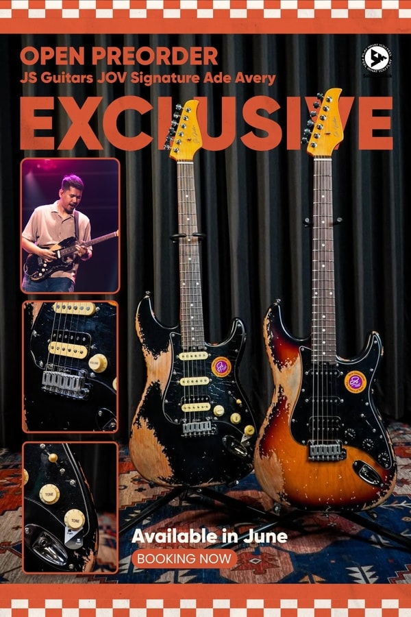 (PRE-ORDER EKSKLUSIF) Gitar Elektrik Js Guitars "JOV" Ade Avery Signature Sudah Tiba. Pre-Order Sekarang, Hanya di Salomo Musik.
