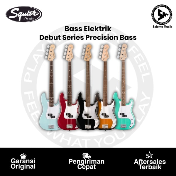 Bass Elektrik Squier Debut Series Precision Bass Varian Warna Original