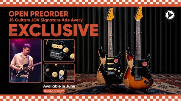 (PRE-ORDER EKSKLUSIF) Gitar Elektrik Js Guitars "JOV" Ade Avery Signature Sudah Tiba. Pre-Order Sekarang, Hanya di Salomo Musik.