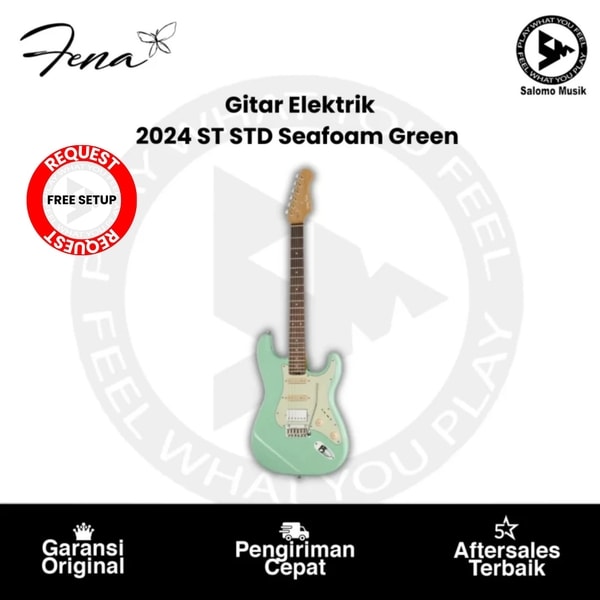 Gitar Elektrik Fena 2024 Stratocaster STD Seafoam Green