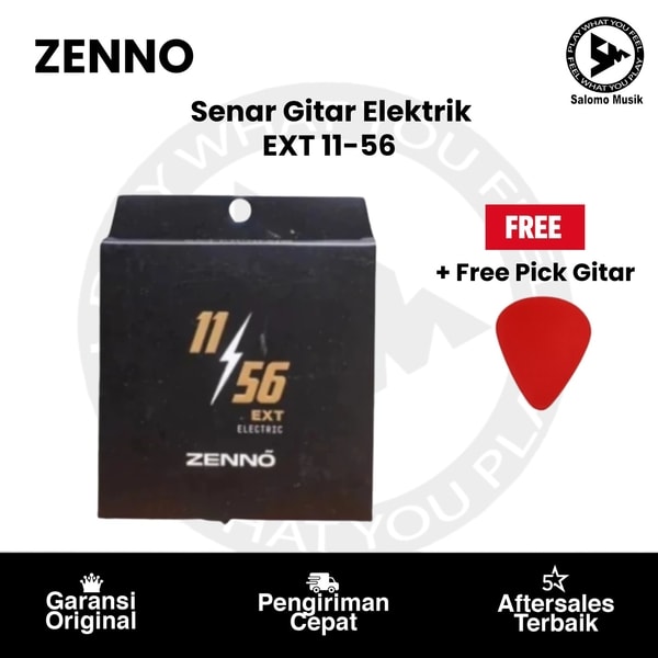 Senar Gitar Elektrik Zenno EXT 11-56  + Free Pick Gitar