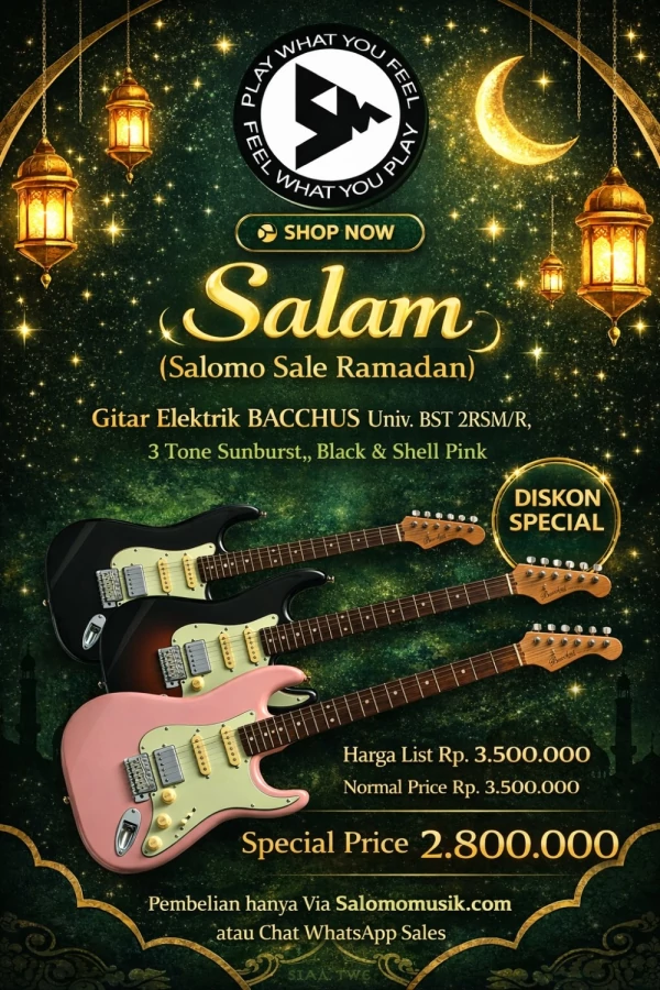 Gitar Elektrik Bacchus Universe BST 2RSM/R