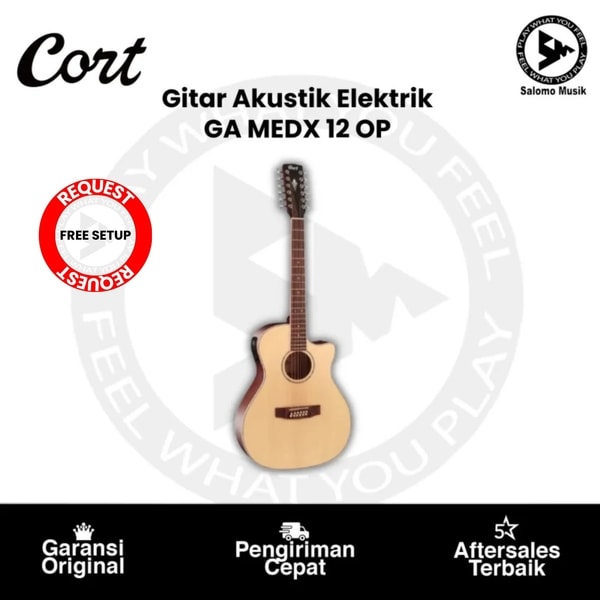 Gitar Akustik Elektrik Cort GA MEDX 12 Open Pore Original
