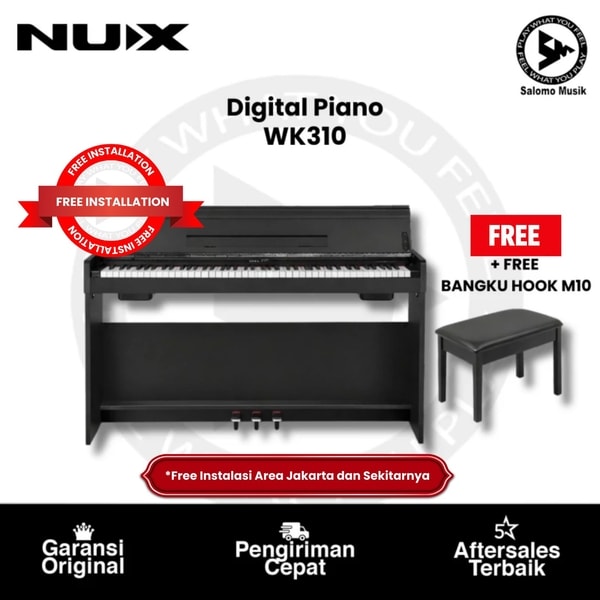 Digital Piano NUX WK310 + Free Bangku