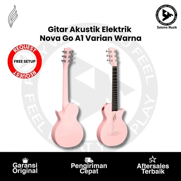 Gitar Akustik Elektrik Enya Nova Go A1 Varian Warna + Free Request Set Up