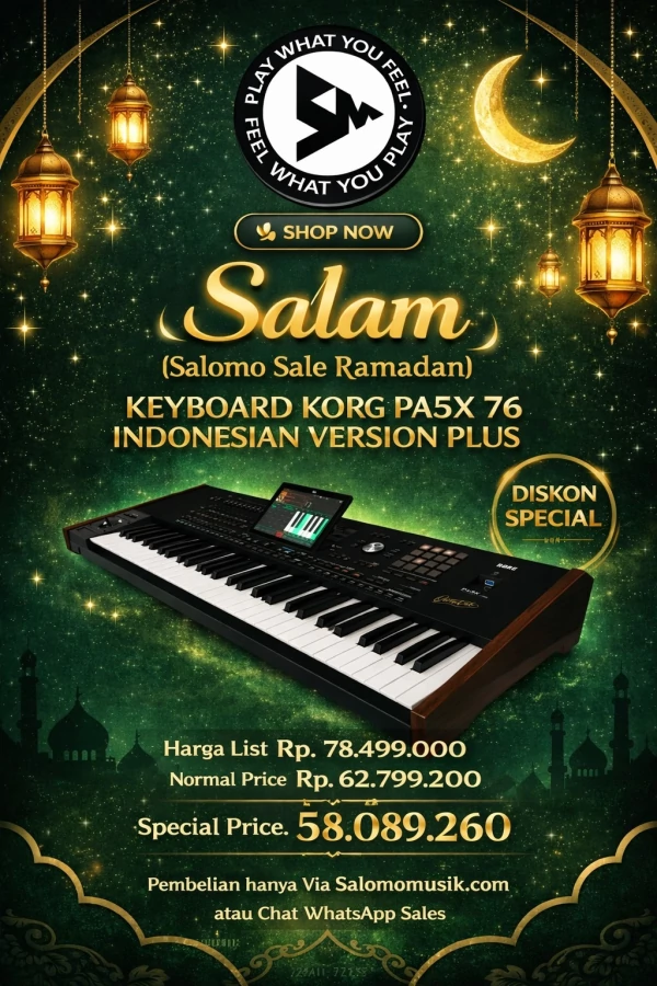 Keyboard Arranger Korg PA5X Indonesian Version 76 Keys Original