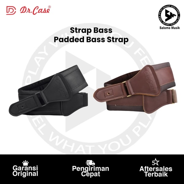 Strap Bass Dr. Case Padded Bass Strap Varian Warna Original