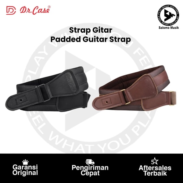 Strap Gitar Dr. Case Padded Guitar Strap Varian Warna Original