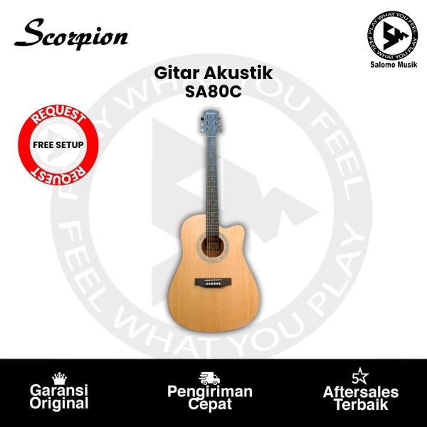 Gitar Akustik Scorpion SA80C Original