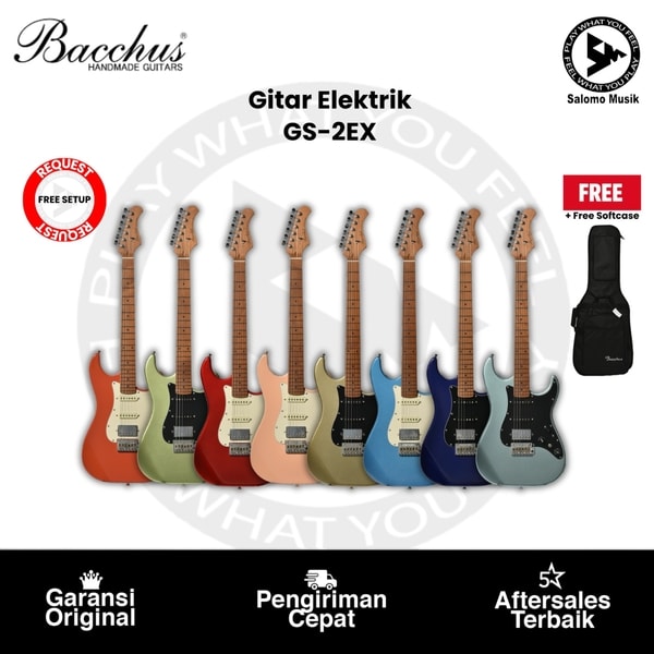 Gitar Elektrik Bacchus GS-2EX RSM/M Varian Warna