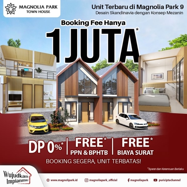 Magnolia Park 9 - Rumah 1 Lantai Tanpa DP