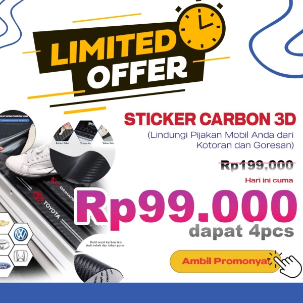 Stiker Carbon Mobil 6