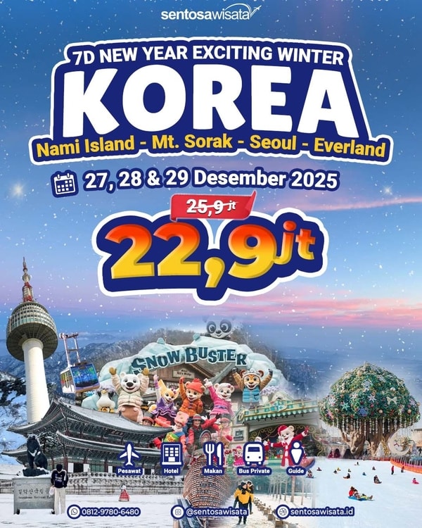 Paket Tour Korea Tahun Baru