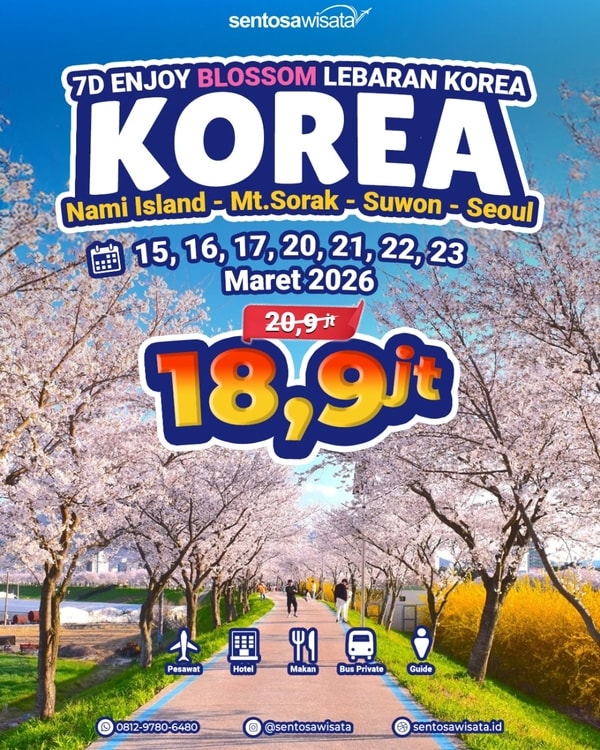 paket tour korea libur lebaran 2026