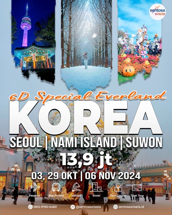 Paket Tour Korea Everland