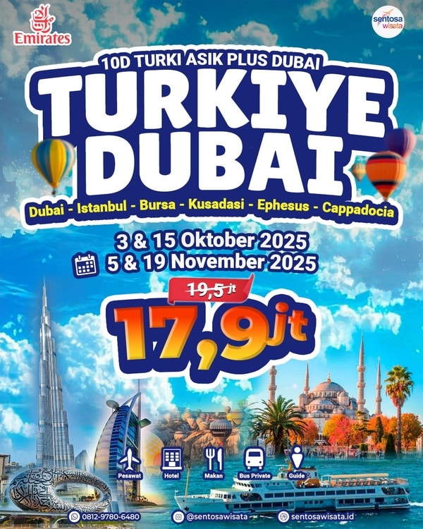 Paket Tour Turki Plus Dubai 2025
