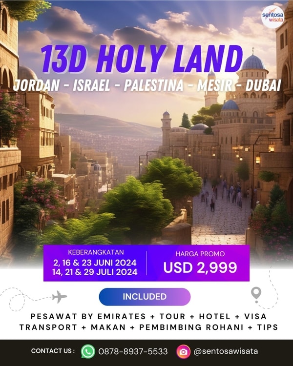 Paket Tour Holyland 2024