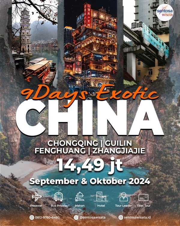 Paket Tour China Chongqing Guilin