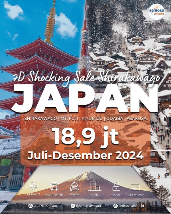 Paket Tour Jepang Shirakawago