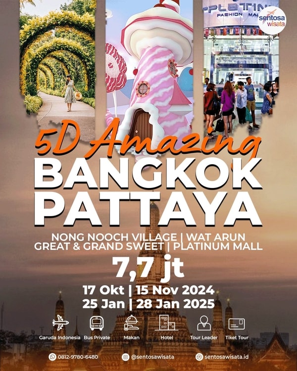 Paket Tour Bangkok Pattaya