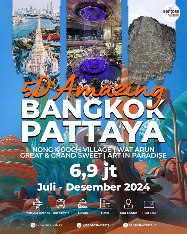 Paket Tour Bangkok Pattaya 5 Hari