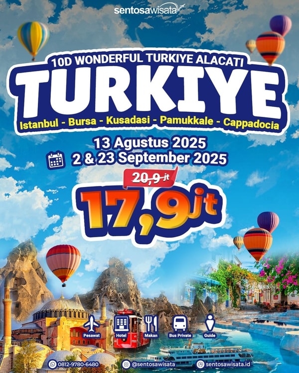 Paket Tour Turki murah 2025