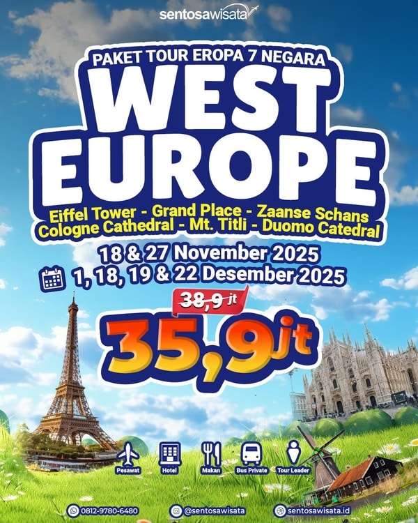 Paket Tour Eropa Barat
