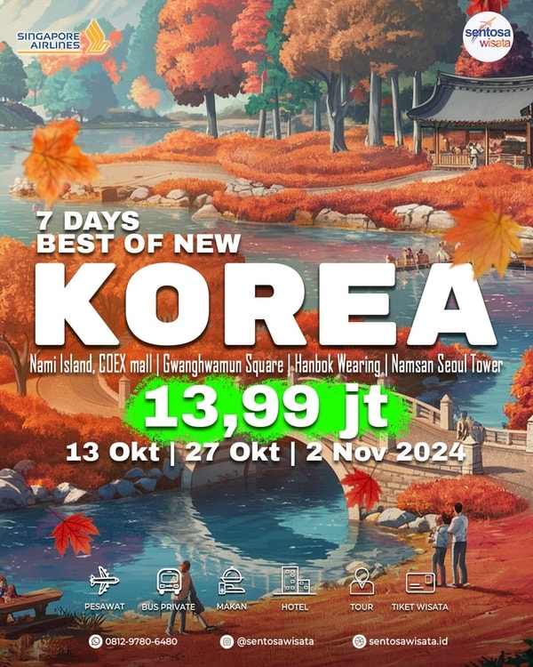 Paket Tour Korea 7 Hari