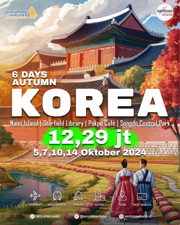Paket Tour Korea Autumn 2024