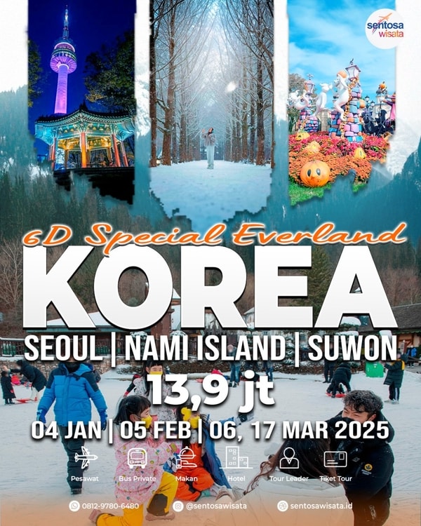 Paket Tour Korea Everland