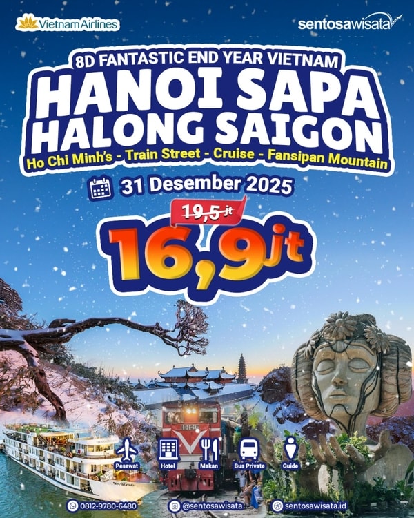 Paket tour vietnam tahun baru